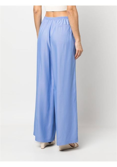 Blue pressed-crease palazzo trousers - women FORTE FORTE | 100425023